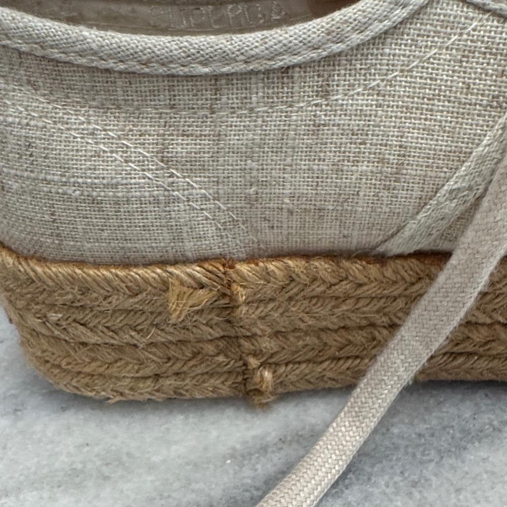 Superga Women's Beige Canvas Espadrille Shoes Size 38 - Picture 5 of 8